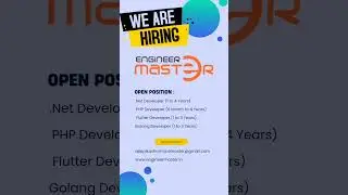 Hiring in Software House - Engineer Master - Net Dev - PHP Dev - Flutter Dev - Golang Dev #techjobs