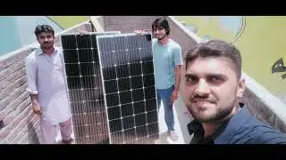 700 W solar system installing