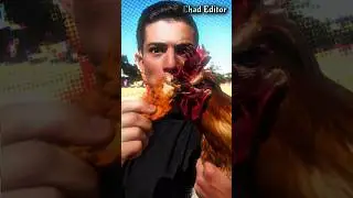 Eating Chicken in Front of a Chicken 😂 | Troll Face Edit #YTShorts