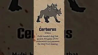 TYPE OF MYTHICAL || CERBERUS #creature #cerberus #mythic