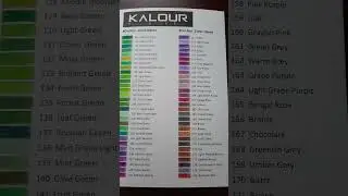 Kalour 300 set colored pencil swatches... #art #coloredpencil