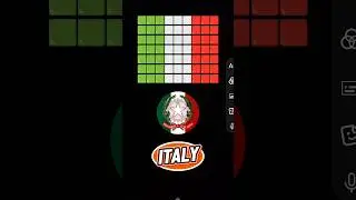 Italy Flag block version tutorial. #shorts #tutorial #italy #flag #trending #viral #viral