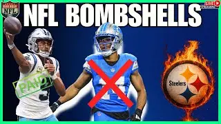 🔴NFL BOMBSHELLS: Amon-Ra Out, Steelers COOKED, Bryce Young Gets PAID?