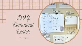 DIY COMMAND CENTER UNDER $20 | HOW TO GET ORGANIZED | RASHIDA ROSE