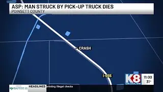Pedestrian killed in early morning crash on I-555