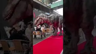 Incredibly realistic dinosaur costume