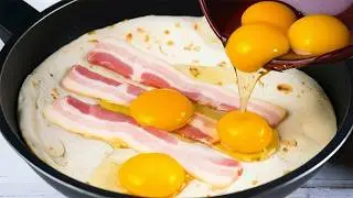 Невероятный итальянский рецепт! Супер простой и вкусный рецепт завтрака за 5 минут!