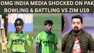 OMG India Media Shocked On Sameer Minhas Heroic Batting U19 WC & Pak Bowling No1 | Pak U19 V ZIM U19