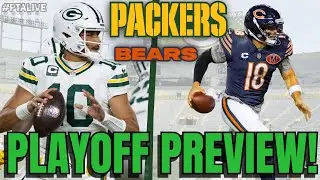 🏈 Packers vs Bears Playoff Preview | STAR Players Questionable!