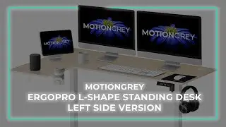 MotionGrey ErgoPro L-Shape Standing Desk Installation (63