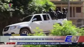 Women defenders demand justice for more than 190 femicides in Honduras.
