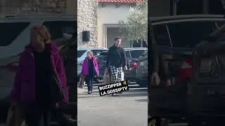 Kendra Wilkinson out with her son Hank Jr. and daughter Alijah 