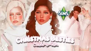 Pink Christmas Besties 🎀🎄 | Create A Sim (Collab w/ @Floryda) ~ The Sims 3