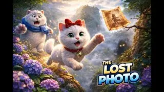 A Cute Cat Story :Cat Dad and His Kitten Chasing a Lost Photo… Then This Happened - E.P53