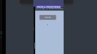 Focus vs Focus-visible pseudo-classes #shorts #frontend #htmlcss #coding #layout #css #hacking