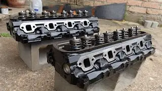 Painting SBF Cylinder Heads & Installing Thermactor Plug