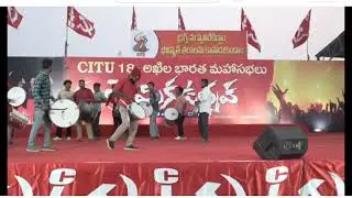 డప్పులు దరువులతో ప్రారంభమైన 4వ రోజు శ్రామిక ఉత్సవ్