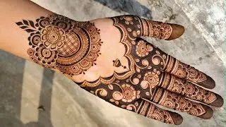 Easy And Stylish Heavy Mehndi Design 🌿| Front Hand Mehndi Design | Hater talur mehndi design