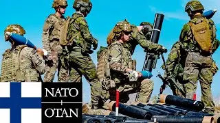 NATO, Finland. US Army soldiers and Finnish soldiers, combined exercises.