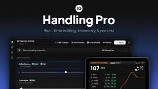 JG Handling Pro - FiveM Real-time Handling Editor w/ Presets & Telemetry!