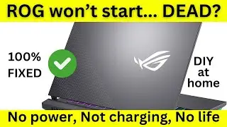 asus rog laptop won't boot | laptop no power | Fixed #asus #rog