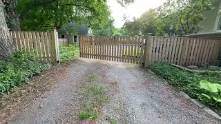 Automatic Driveway Gate Opener for Cedar Fence