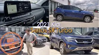 All New 2021 Kia Seltos SX Turbo Complete Walkthrough-Best Compact SUV!