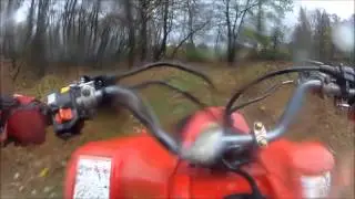 honda 400ex water splash slow mo GoPro