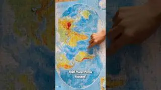 The final piece of the puzzle - 1000 piece puzzle 🧩🧠 #students #puzzle #earth #1000 #asia #shorts