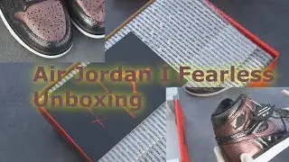 NIKE Air Jordan I Women Fearless Sneakers Metallic Rose Gold Shoes Unboxing