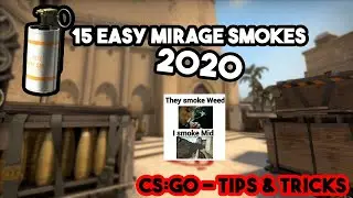 CS:GO | 15 EASY MIRAGE SMOKES - 2020 (64 TICK)