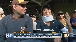 Padres honor 10News reporter Marie Coronel at Opening Day