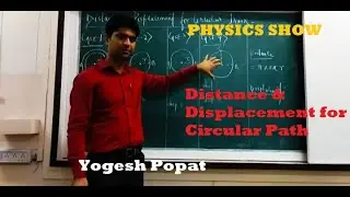 Distance and Displacement for Circular path by Yogesh Popat