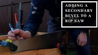 Adding a secondary bevel to rip saw #shorts