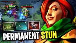 PERMANENT STUN - BLADE MAIL + BASHER 1ST ITEM WINDRANGER ENDLESS STUN by Rizpol 7.26 | Dota 2