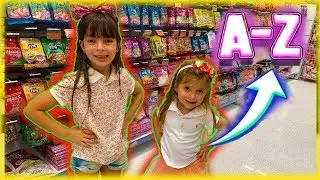 Comprei tudo em ordem alfabetica no supermercado | Jéssica Godar e Laurinha e Helena