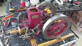 Half Scale Hopper Cooled Domestic Hit and Miss Engine