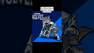 Iron Wolves Mascot Character Design from scratch. #illustrator #photoshop #design #mascot #esports
