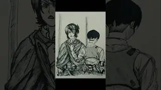 Hange Zo&euml; and Levi Ackerman #short #attackontitan #aot #drawing #levi #leviackerman #hangezoe #anime