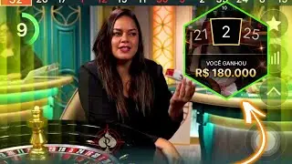 Dia 5 tentando chegar em 500.000K na roleta online ao vivo veja o resultado 😱