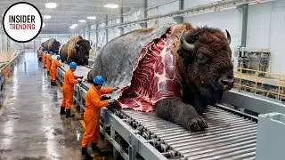 Inside The Mega Factory : High Tech Bison Meat Factory In Us
