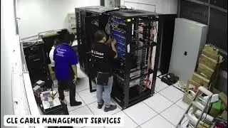 Server Rack Network Cable Management Installation