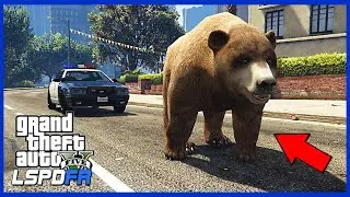 [GTA] - LSPDFR #23 AGRESIVNÍ MEDVĚD & FALEŠNÝ POLICISTA (GTA 5 Reálný Život Policisty - Česky)