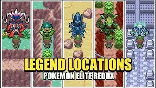 POKEMON ELITE REDUX 2.5 - ALL LEGENDARY & MYTHICAL LOCATIONS