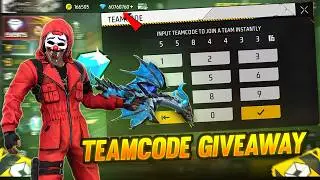FREE FIRE LIVE CUSTOM ROOM GIVEAWAY | FF LIVE TEAM CODE GIVEAWAY | FF LIVE CUSTOM ROOM GIVEAWAY FF