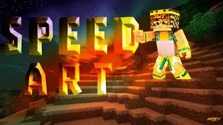 SPEED ART MINECRAFT|ПРЕВЬЮ|| Cинема 4D|Photoshop! ➽ Jupitoo