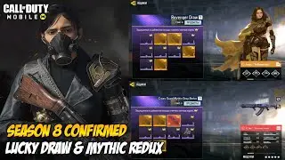 Season 8 confirmed lucky draw + mythic redux + CLD bundle + tema & lobby codm S8 | CODM indonsia