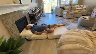 HOMMPA Folding Sofa Bed Sleeper Sofa Chair Convertible Sofa Bed with Pillow Foldable Mattress