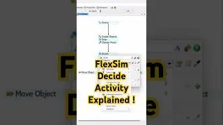 Routing Tokens with the Decide Activity &ndash; FlexSim Basics  #flexsim #processflow