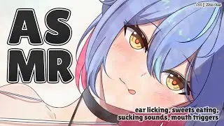 【ASMR】Jilat es krim, permen, dan telinga kamu~♡ (Ear Licking, Sweets Eating, Smooches) 【Stream VOD】